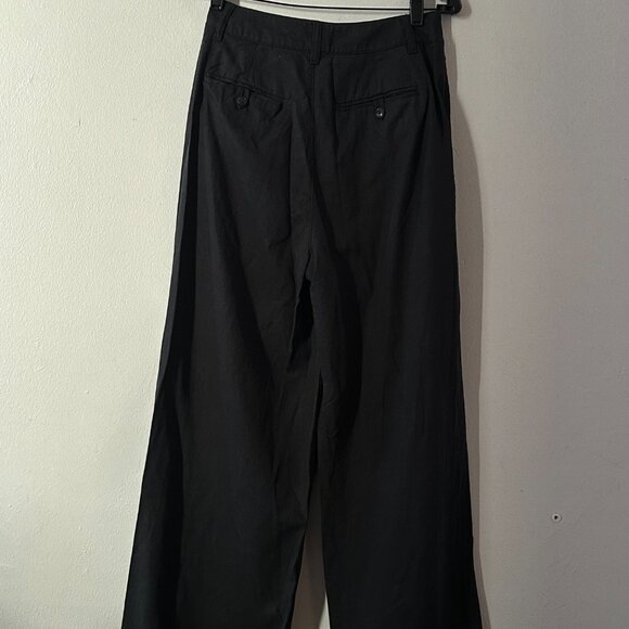 Madewell Wide-Leg Pleated Trousers – Black (Size 2T, Fair Trade Certified) - Picture 9 of 9